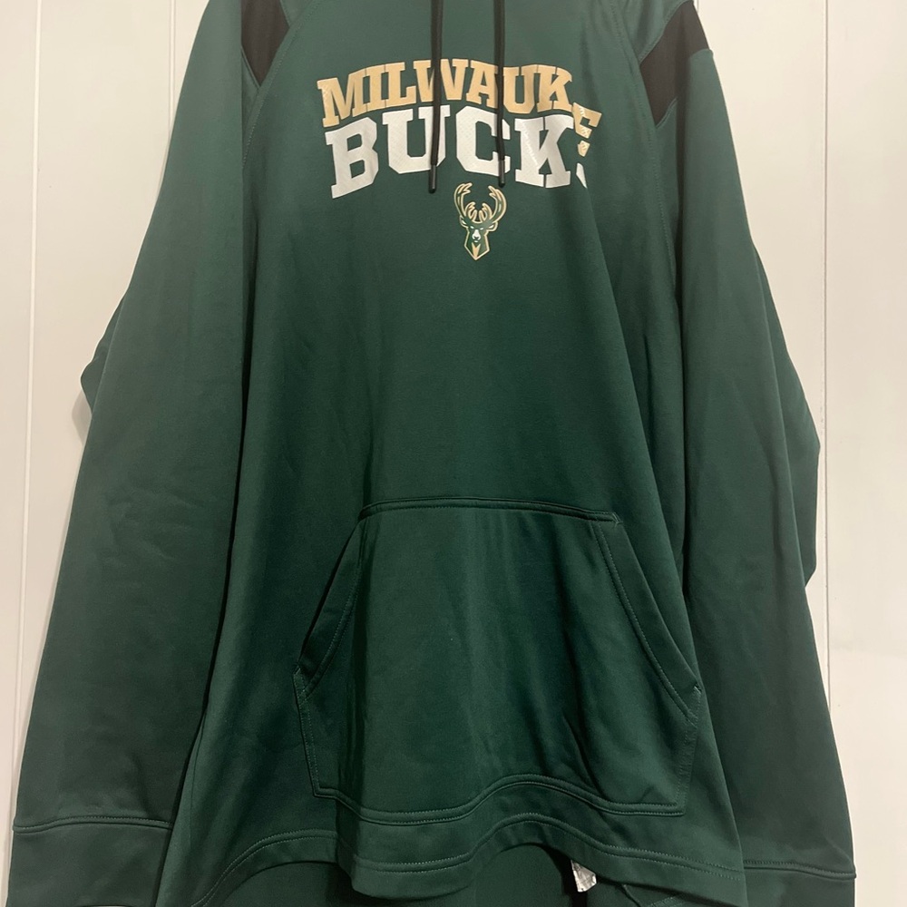 NBA Green Bucks Hooded Sweatshirt